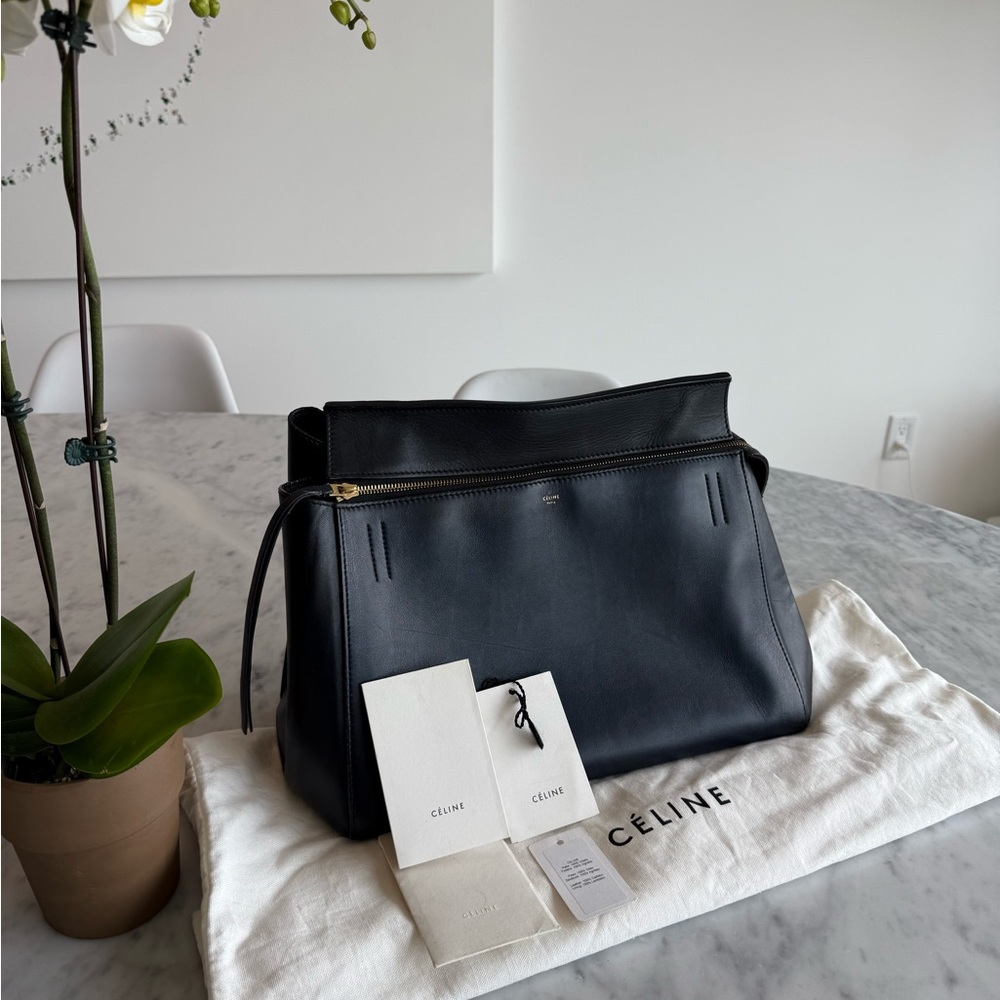 Céline Two Tone Leather Handbag